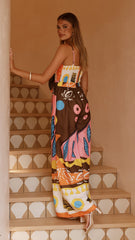 Teresa Jumpsuit - Brown/Orange