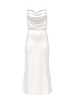 Satin Sparkle Draped Maxi Slip