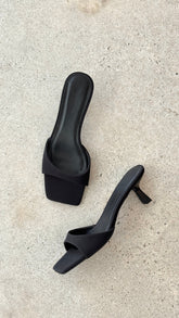 Meadow Heel - Black Grosgrain