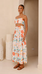Saraya Top and Skirt Set - Floral Dream