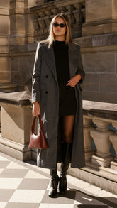 MVN - Lost In New York Coat - Charcoal