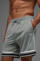 7" Key Mesh Basketball Short - Lunar Grey