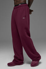 Accolade Straight Leg Sweatpant - Burgundy