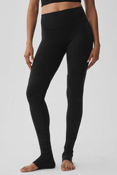 Airbrush High-Waist Highlight Goddess Legging - Black