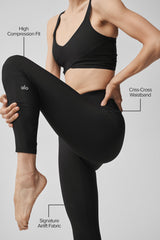 Airlift High-Waist 7/8 Horizon Legging - Black