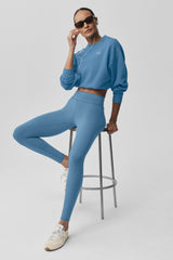Airbrush Mid-Rise 7/8 Legging - California Blue