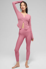 7/8 High-Waist Airlift Legging - Pink Wild Rose