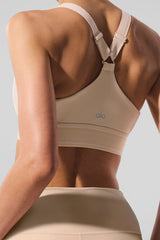 Airlift Suit Up Bra - Macadamia/White