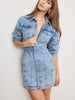 Barrel Long Sleeve Mini Dress
