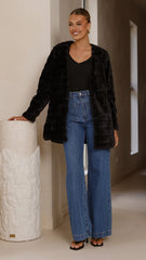 Tully Longline Jacket - Black