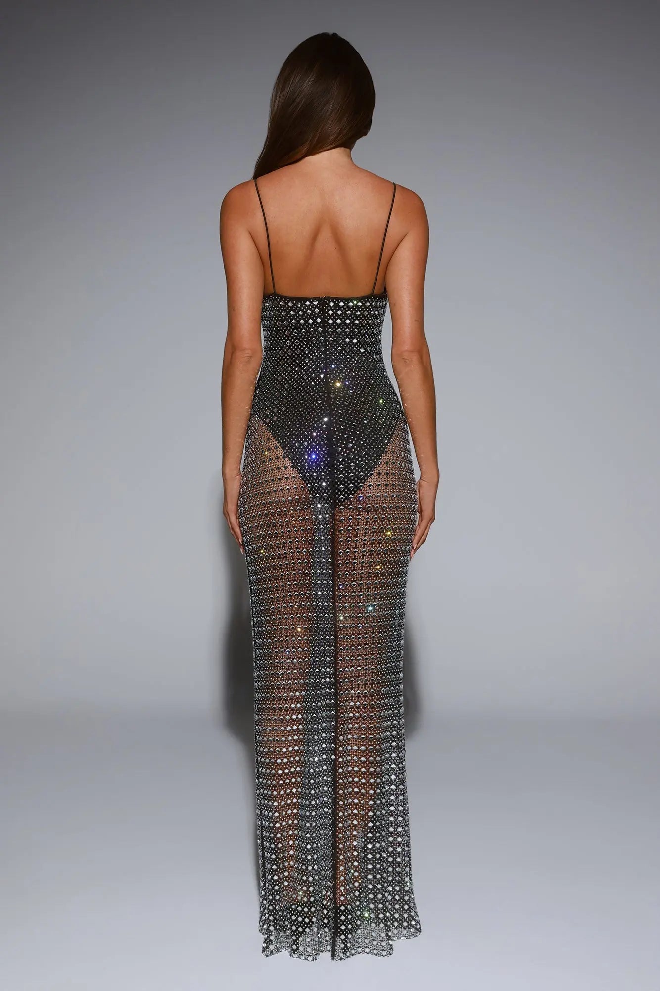 LUXE On Arrival Sheer Maxi Dress Black