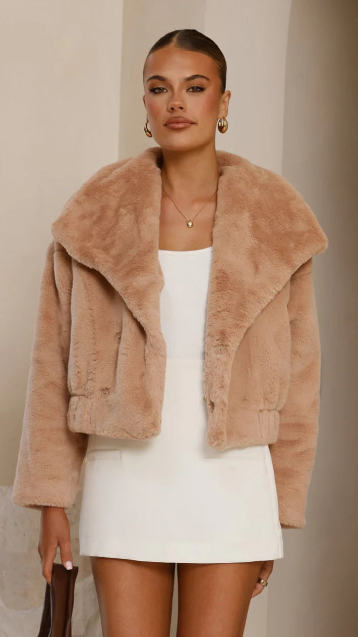 Tulum Crop Jacket - Camel