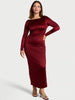 SoSleek™ Long-Sleeve Low-Back Maxi Dress
