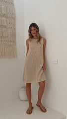 Vala Mini Dress - Natural