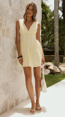 Elysia Mini Dress - Yellow