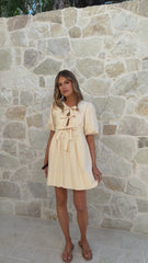 Arana Mini Dress - Beige