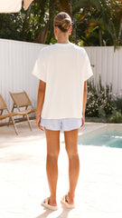 Portugal Top and Shorts Set - White/Blue
