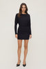 Dolman Mini Dress-Black