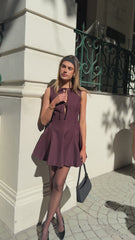 Sweeny Mini Dress - Plum