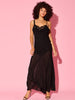 Chiffon & Lace Draped Slip Gown
