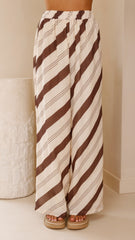 Torrey Wide Leg Pants - Cream/Cacao