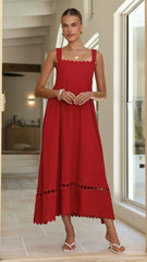 Libbie Maxi Dress - Red