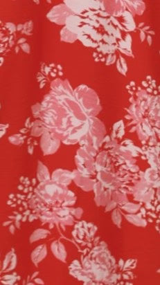 Haisley Maxi Dress - Red Floral