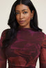 Alaia Shirred Mesh Mini Dress