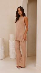 Megan Knit Top - Camel