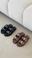 Sol Sana San Jose Footbed - Cocoa / Gold