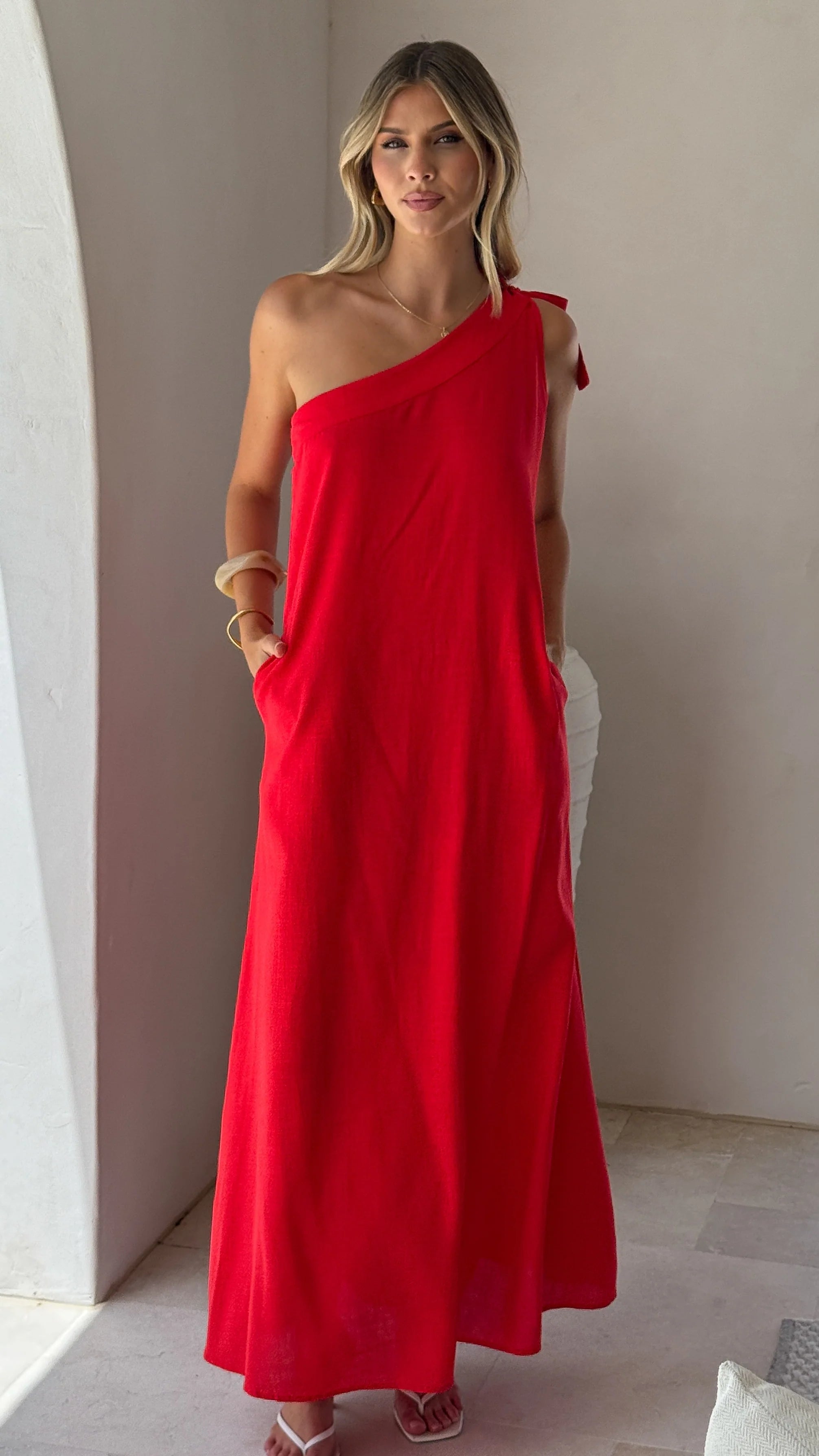 Hallie Maxi Dress - Red