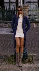 Harlequin Coat - Mid Blue Denim