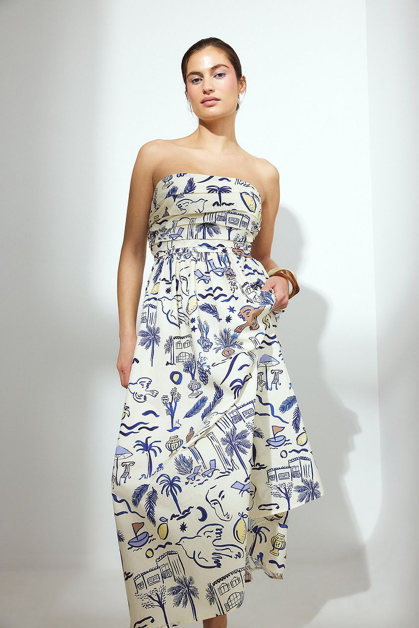 Bandeau Tie Back Dress