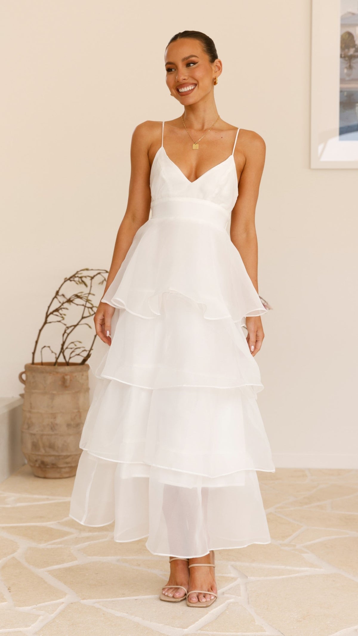 Shayla Maxi Dress - White