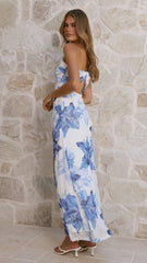 Ellita Maxi Dress - Blue Floral