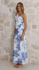 Ellita Maxi Dress - Blue Floral