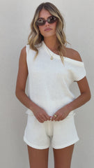 Robin Off Shoulder Top - White
