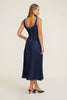 Flared Denim Maxi Dress