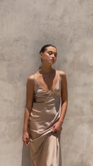 Ziah Maxi Dress - Latte