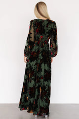 Mikla Maxi Dress | Wintergreen Multi