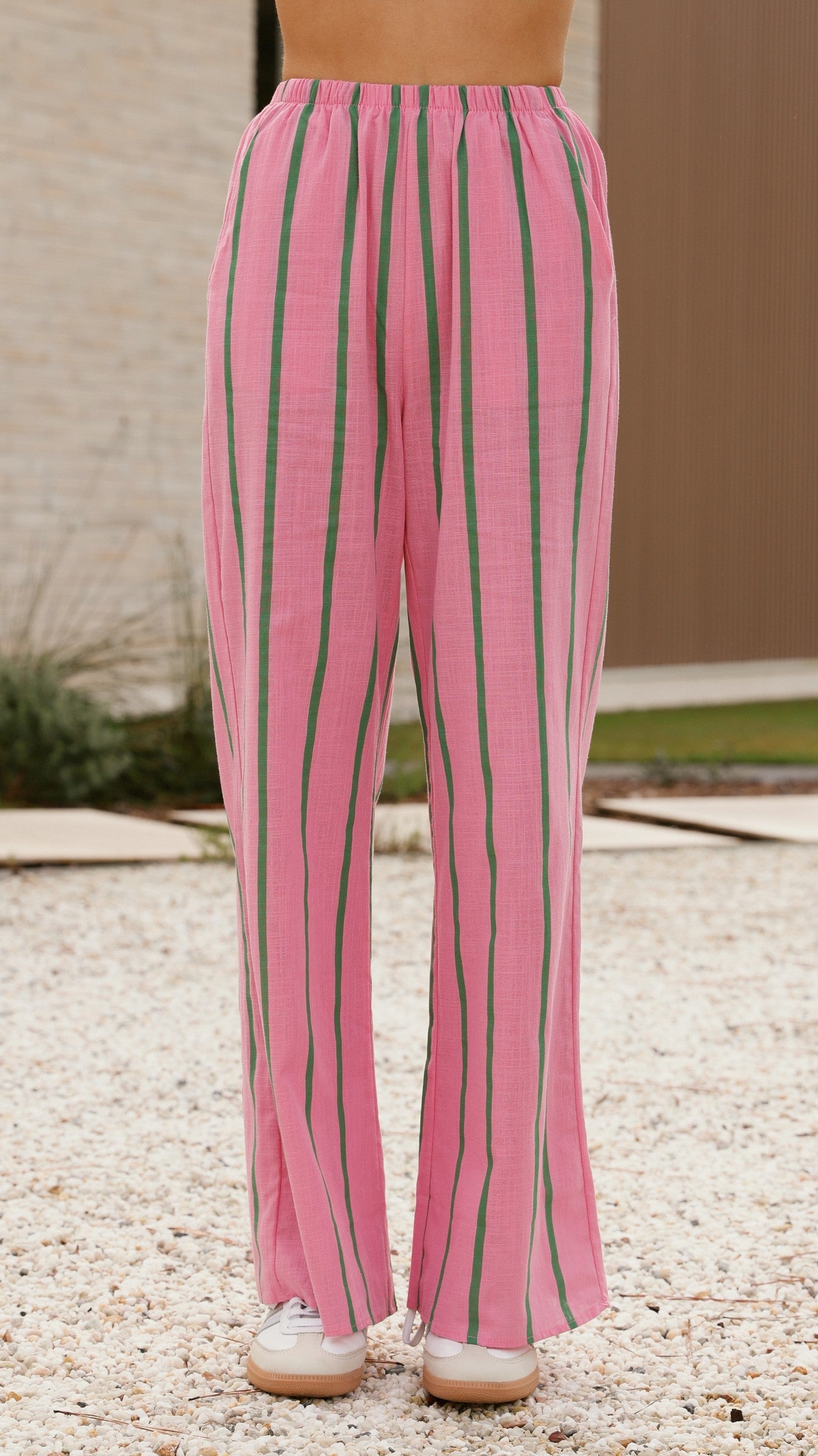 Matcha Long Sleeve Top and Pants Set - Teal / Pink
