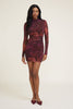 Alaia Shirred Mesh Mini Dress