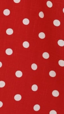 Solare Maxi Dress - Red/White Polka