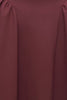 Iris Flared Ponte Maxi Dress-Zinfandel Burgundy