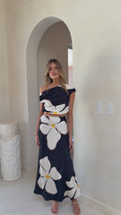 Nicole Maxi Skirt - Fiore Bianco