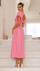 Christina Maxi Dress - Hot Pink