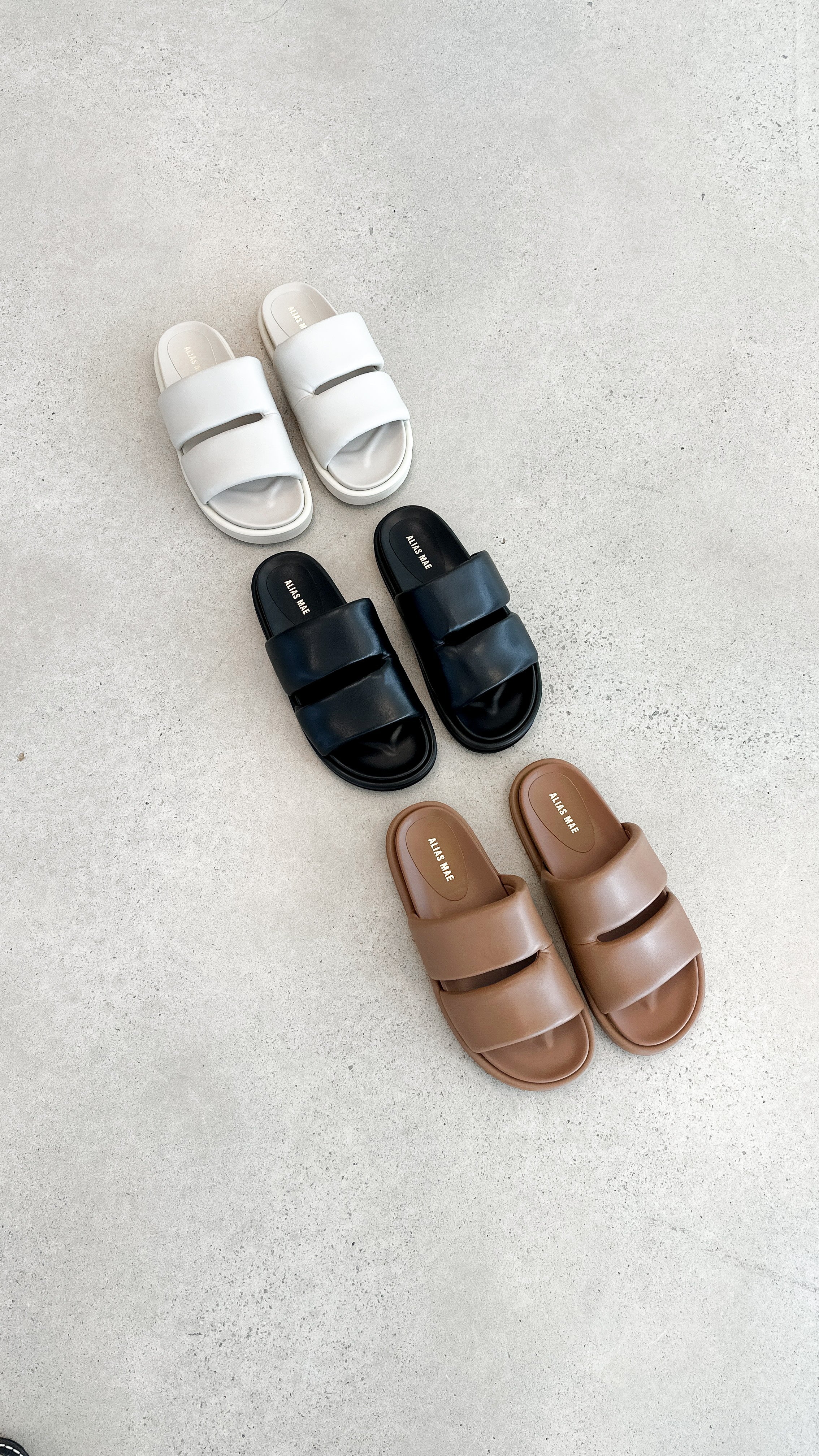 Alias Mae Dawn Slide - Black Leather