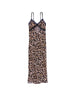 Leopard Chiffon Long Slip Dress