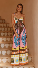 Teresa Jumpsuit - Brown/Orange