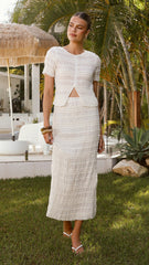 Maisie Maxi Skirt - Cream